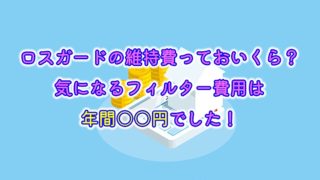 ロスガードの維持費っておいくら？気になるフィルター費用は年間○○円でした！